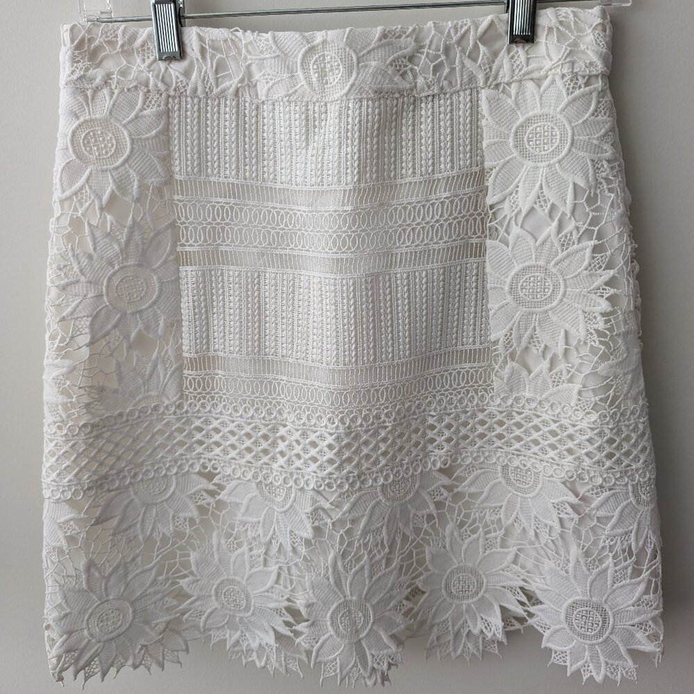 TOPSHOP White Skirt Size 6